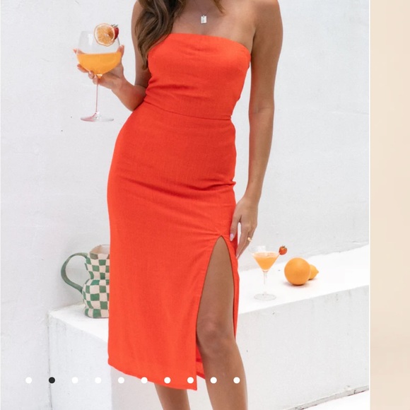 NEW! Leruzi Coral Sleeveless MIDI Dress - Petal & Pup / SYNDS - Picture 3 of 8